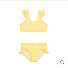 Wholesale Oem Odm Custom Lemon Squeeze Beachwear Princess Kids Girl Bikini
