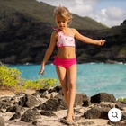 Wholesale Private Label OEM Manufacturer Dragon Fruit Girl One Shoulder Swimsuit Custom Children Two-Piece Bikini