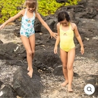 Wholesale Private Label OEM Custom Children Swimsuit Kids Girls One-Piece Bikini