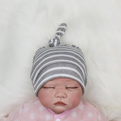 Ins 100% Cotton Private Label Newborn Beanie Hospital Hat Infant 0-6 Months Unisex