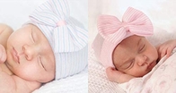 Newborn Hats for Girls Hospital Hat Baby Girl Bows and Headbands Infant Beanie Nursery Caps