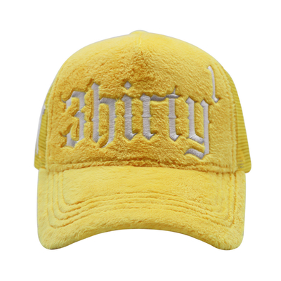 High Quality Custom Embroidery Logo Mesh Custom Velvet Trucker Hat Cap