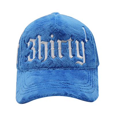 High Quality Custom Embroidery Logo Mesh Custom Velvet Trucker Hat Cap