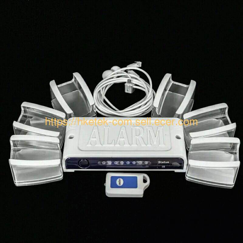 6 ports Alarm Sensor Host Multiple Security display stand for mobile,tablet PC and camera