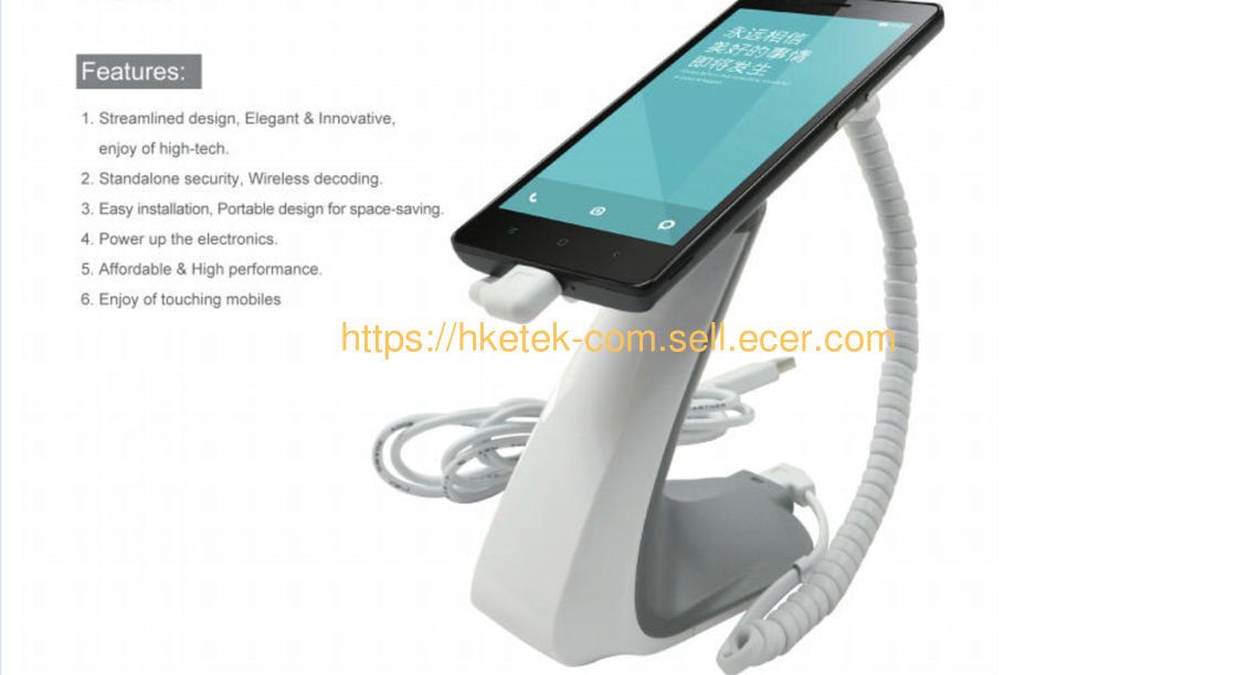 High Quality Mobile phone security display holder stand with alarming and charging-1010st