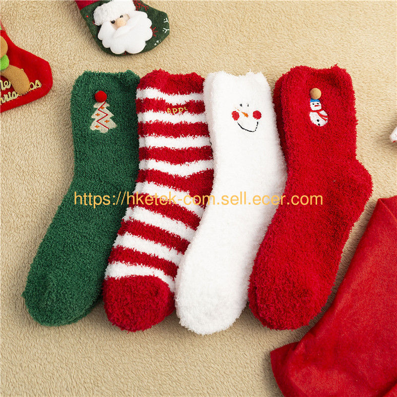 Fashionable Preppy Style Wholesale Cute Christmas Festive Socks