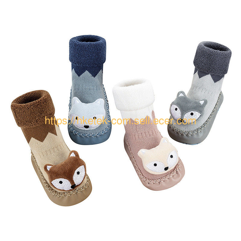 Factory Price High Quality Lovely Cotton Socks Knitted Kids Winter Stockings