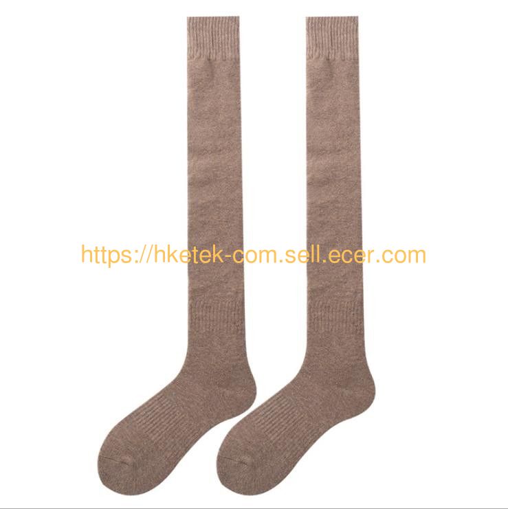 Wholesale Women Sexy Solid Color Knee High Socks Warm Terry Stocking Long Tube Socks For Women