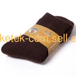 Wholesale Winter Hot Sale Fashion Solid Wool Stocking Thick Thermal Pure Color Crew Warm Terry Men Wool Socks