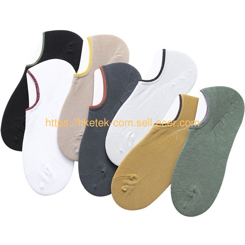 Hot Sale Good Quality Pure Color No Show Low Cut Cotton Invisible Socks Men