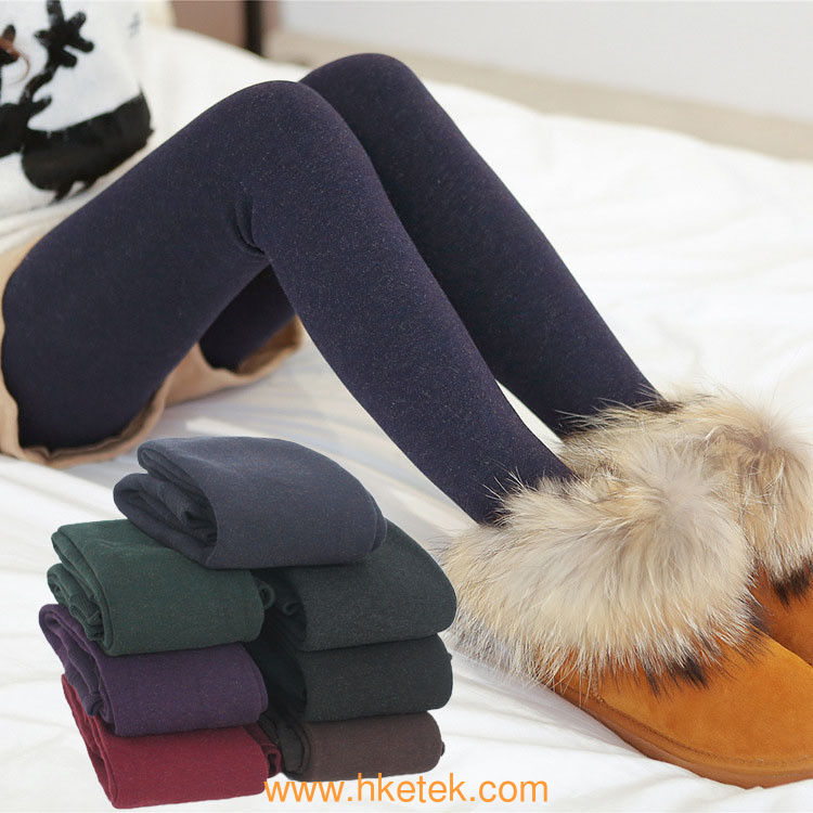 Wholesale High Quality Factory Price Cheap Winter Colorful Thermal Fleece Women Leggings