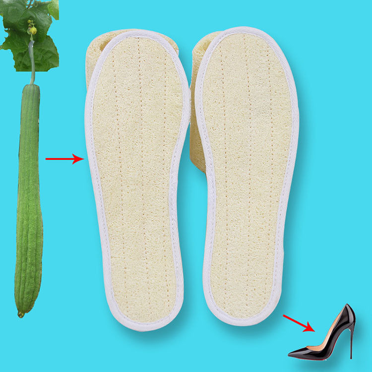 Hot Sale All Natural Organic Green Insole Sweat-Absorbing Deodorant Loofah Insole